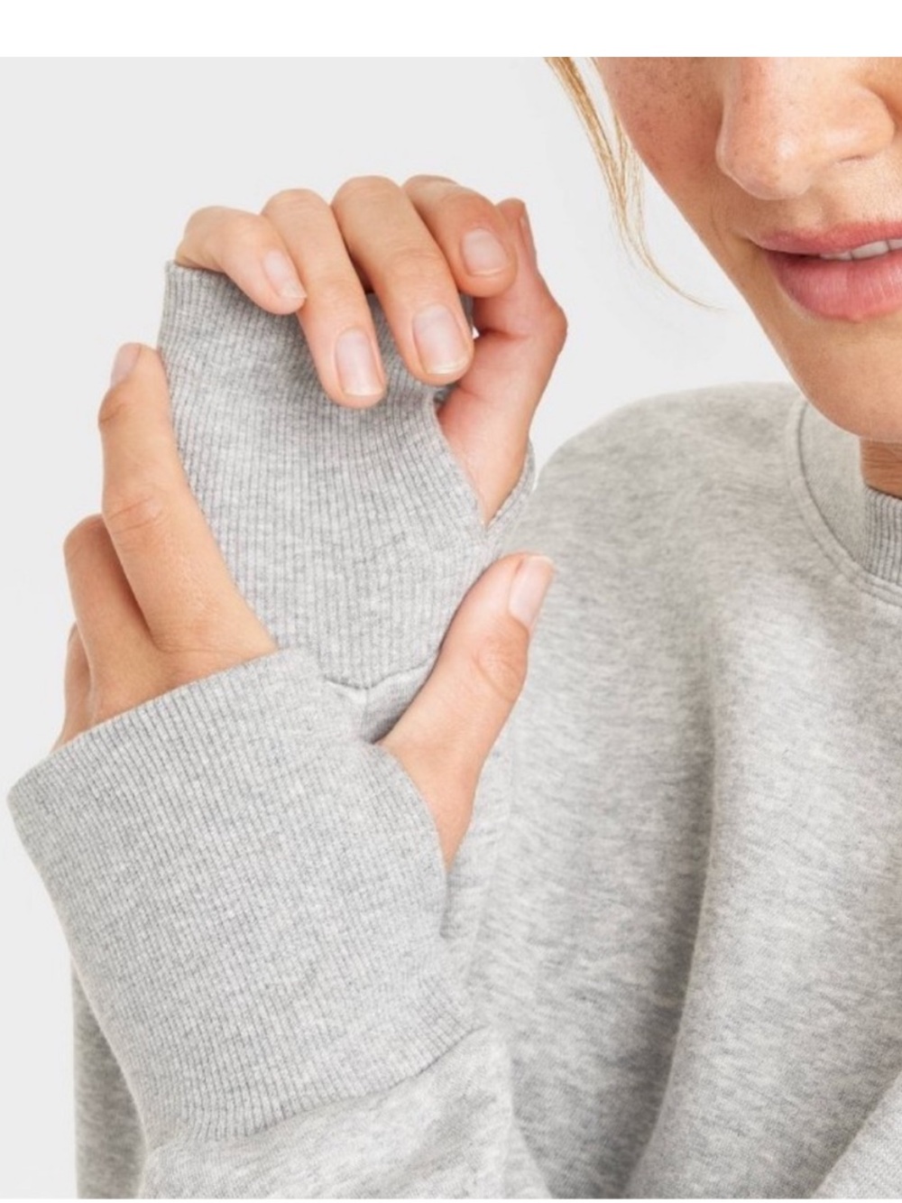 JoyLab WoMen’s Grey Crewneck Sweatshirt - Picture 9 of 9